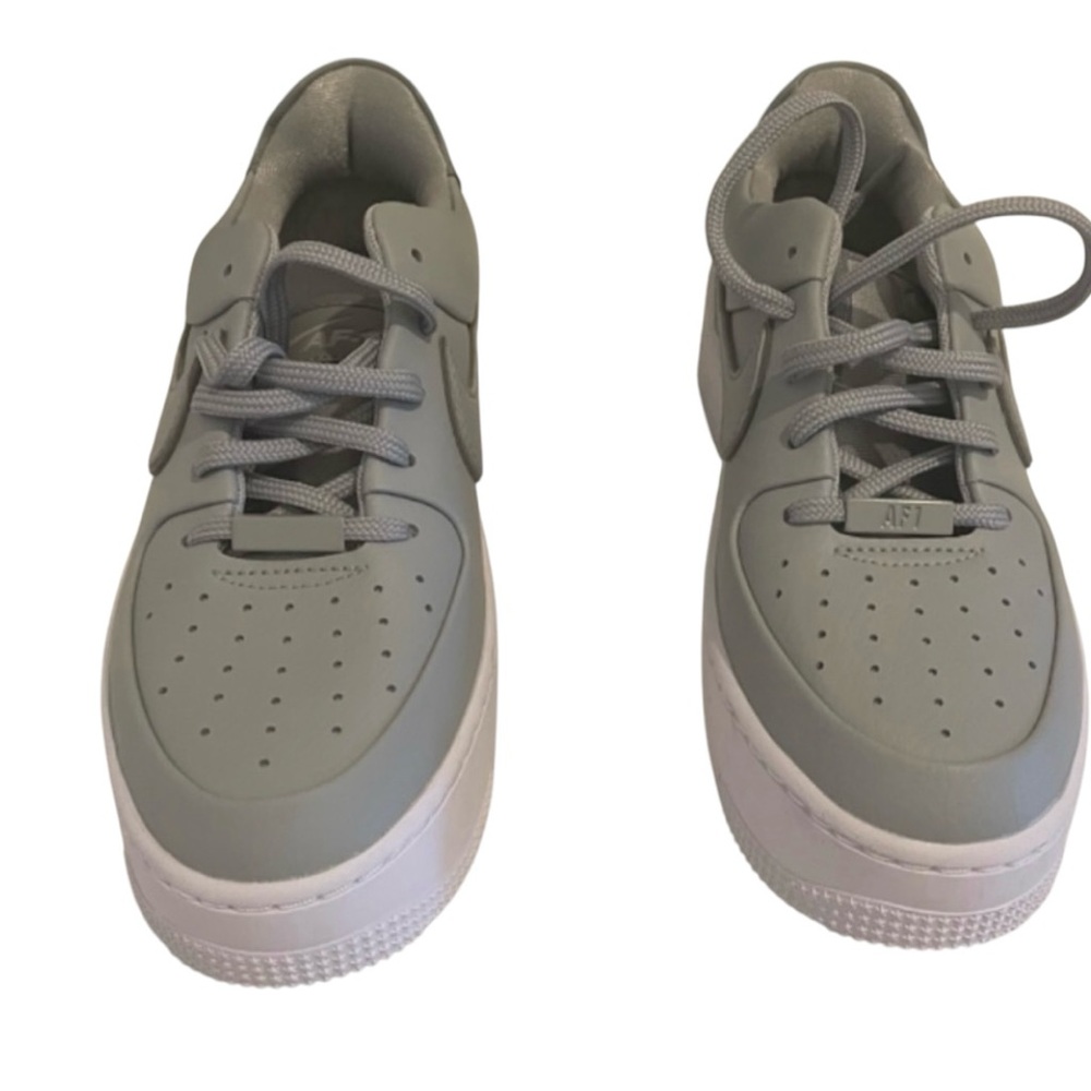 Nike Air Force One Sage Gray Leather sneakers